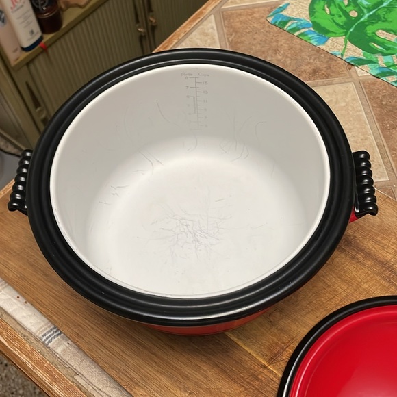 1930’s Kook King Ware Red enameled stock pot vintage - Picture 3 of 9